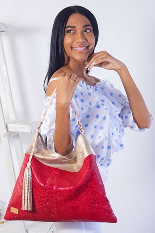Bolso en cuero Irka Oliveros